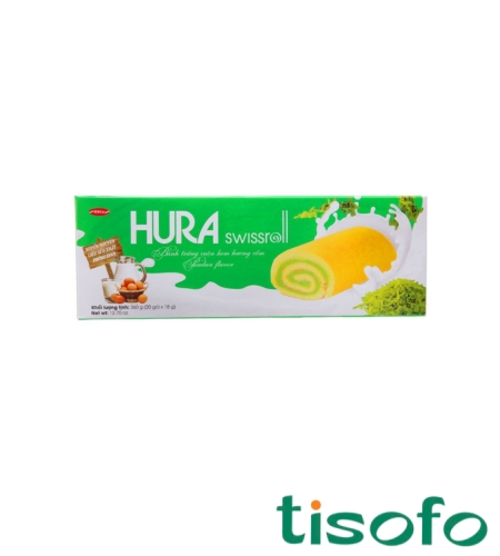 Bánh bông lan Hura Swissroll 360G Hương Cốm
